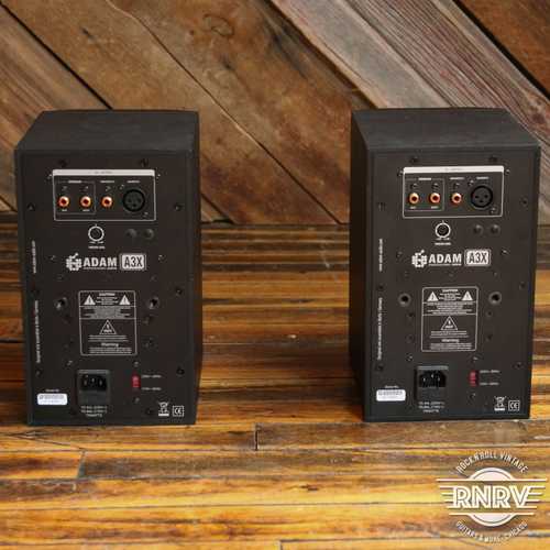 ADAM Audio A3X Active Nearfield Monitors (Pair) 2010s - Black - Gbase