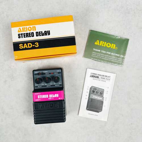 Arion SAD-3 Stereo Delay Pedal 2010s - Black - Gbase