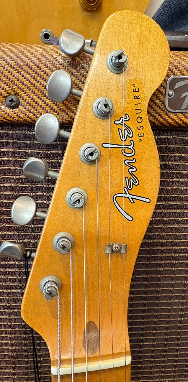 2014 FENDER '50s Esquire Custom Shop Relic Dakota Red - Gbase