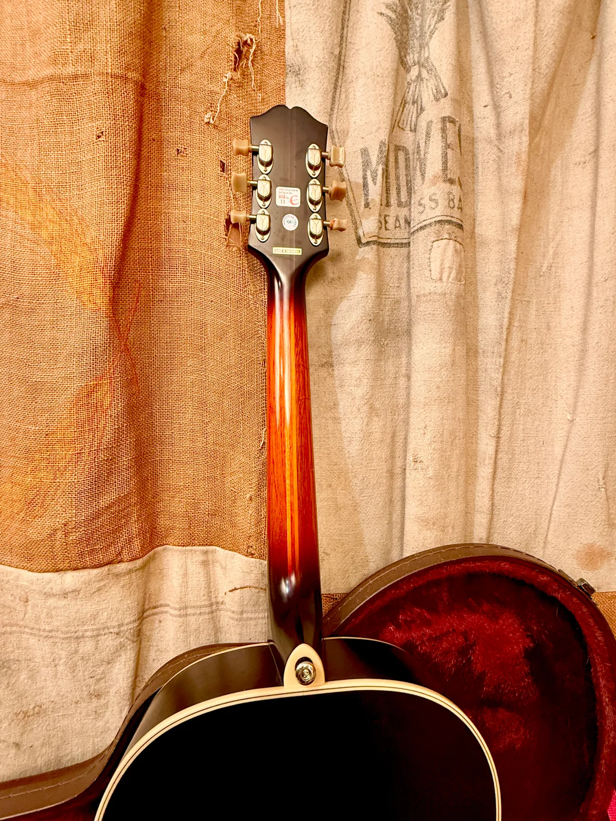 2016 Epiphone Masterbilt Zenith VS Sunburst Masterbuilt - Gbase