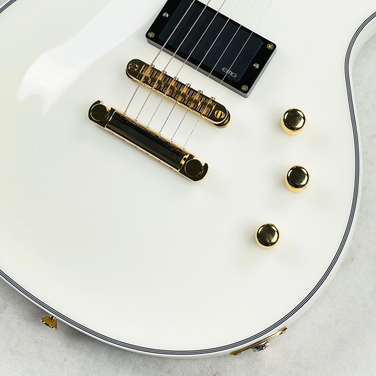 Edwards ESP E-EC-CTM Eclipse Custom with EMG Pickups 2018 - Snow