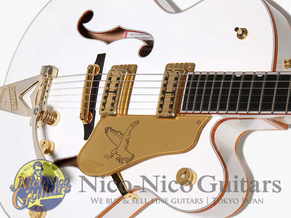 2018 Gretsch G6136T Players Edition White Falcon White - Gbase