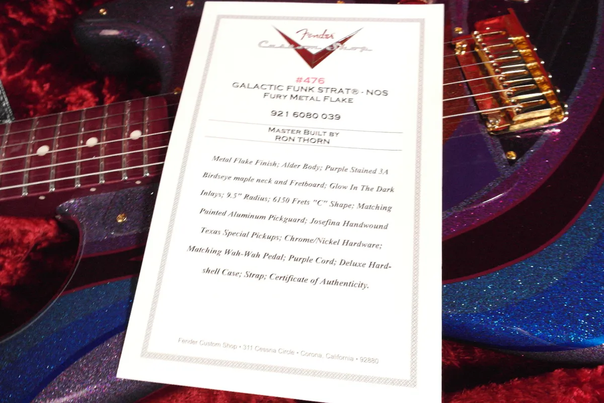 2019 Fender Stratocaster CUSTOM SHOP MASTER BUILT GALACTIC FUNK