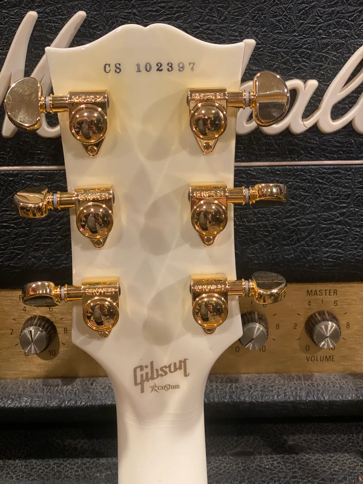 2021 Gibson Les Paul Custom Custom shop Lefty Left Handed White