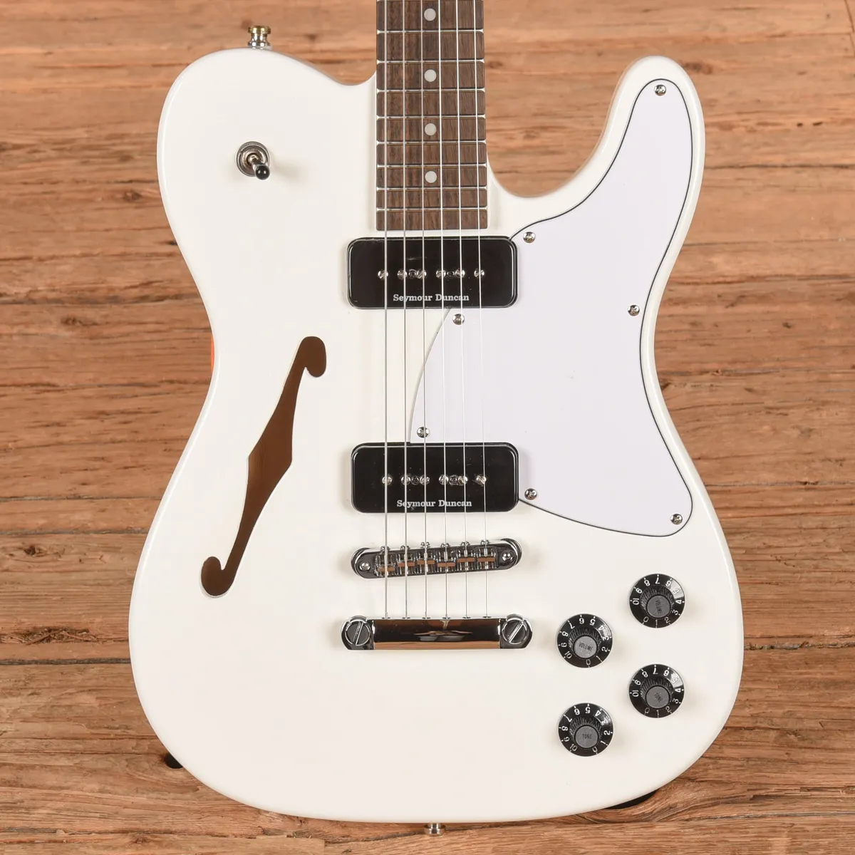 Fender Jim Adkins JA-90 Telecaster Thinline white 2022 - Gbase