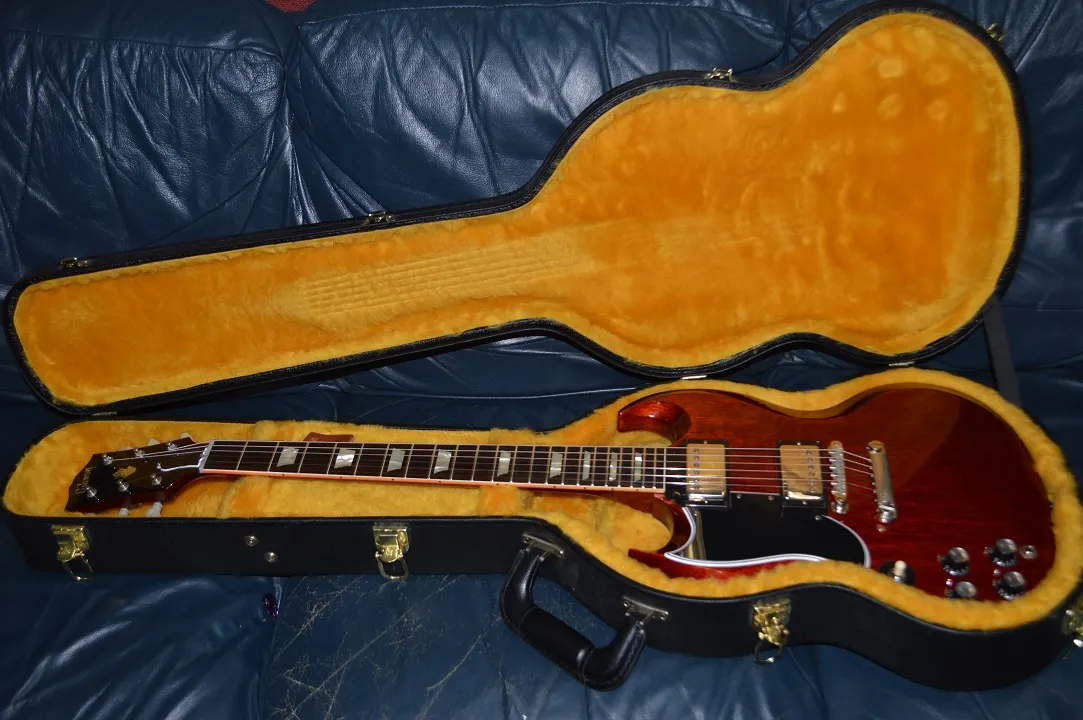 2022 Gibson Lefty Mod Shop SG Cherry - Gbase