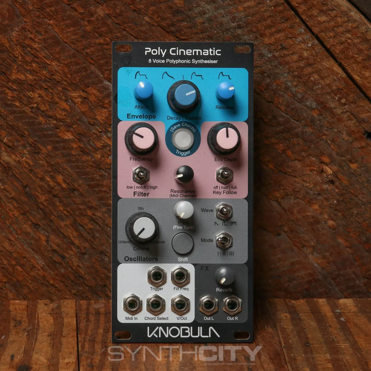 鍵盤楽器 knobula/poly cinematic Knobula Poly Cinematic 8-Voice Polyphonic Synthesizer Eurorack