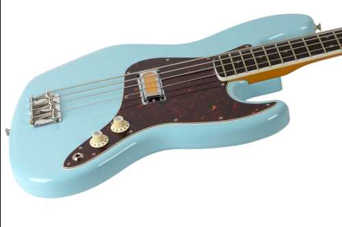 2023 Fender Gold Foil Jazz Bass Sonic Blue - Gbase
