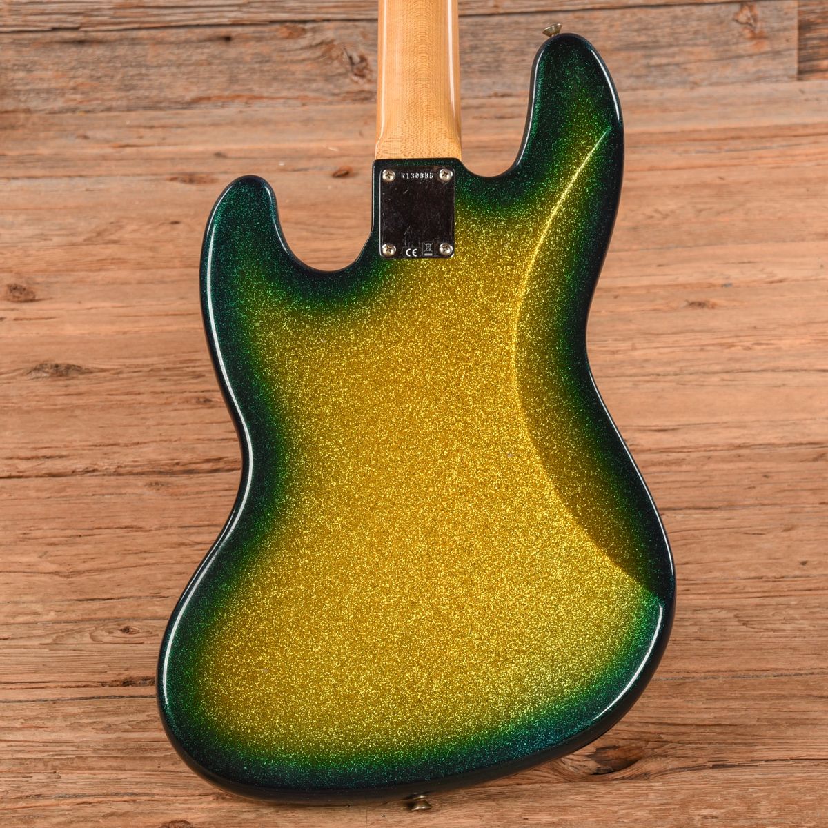 ベース Fender Custom Shop Jazz - Green Sparkle Fender Custom Shop '60 Jazz Bass Journeyman Relic Surf Burst