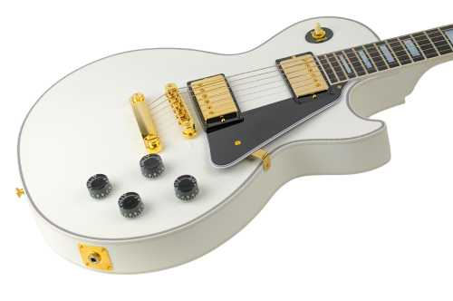 2024 Gibson Custom Shop Les Paul Custom Alpine White - Gbase