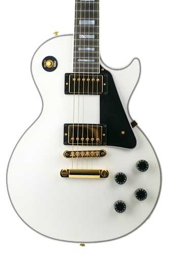2024 Gibson Custom Shop Les Paul Custom Alpine White - Gbase