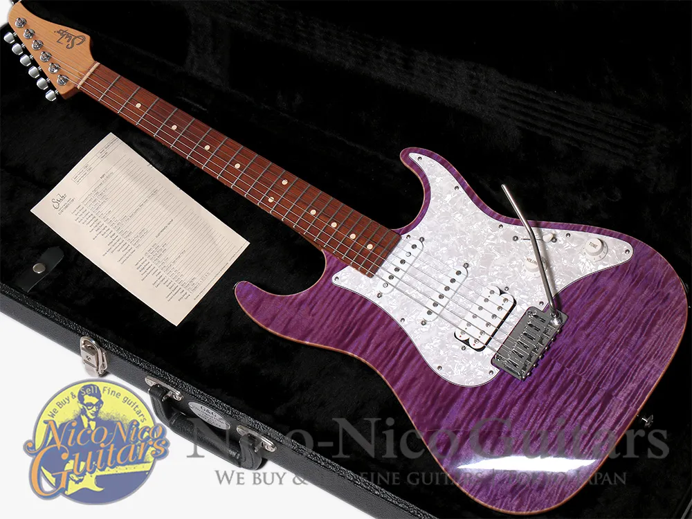 2024 Suhr Guitars J Select Standard Plus Trans Purple - Gbase