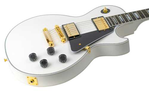 2025 Gibson Custom Shop Les Paul Custom Alpine White - Gbase