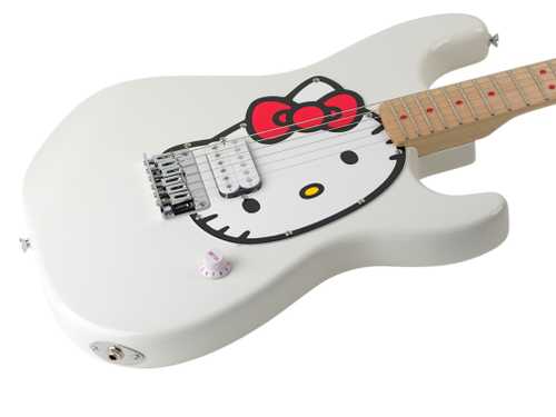 ギター Hello Kitty Stratocaster Limited White Squier - Fender x Hello Kitty White Stratocaster - White – Twin