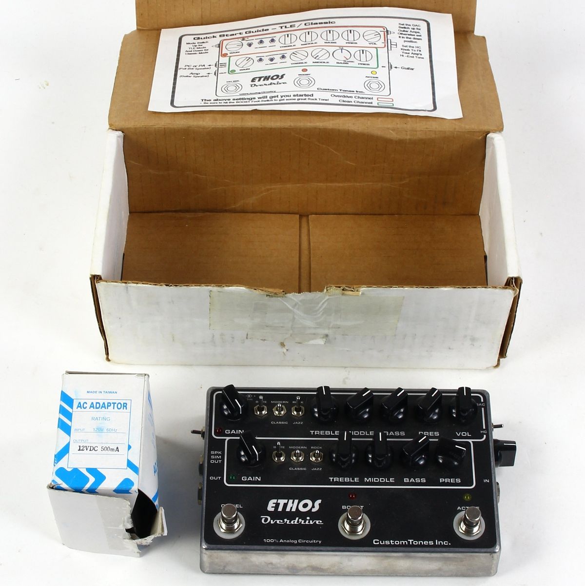 Custom Tones Inc ETHOS OVERDRIVE TLE Classic Pedal > Guitars
