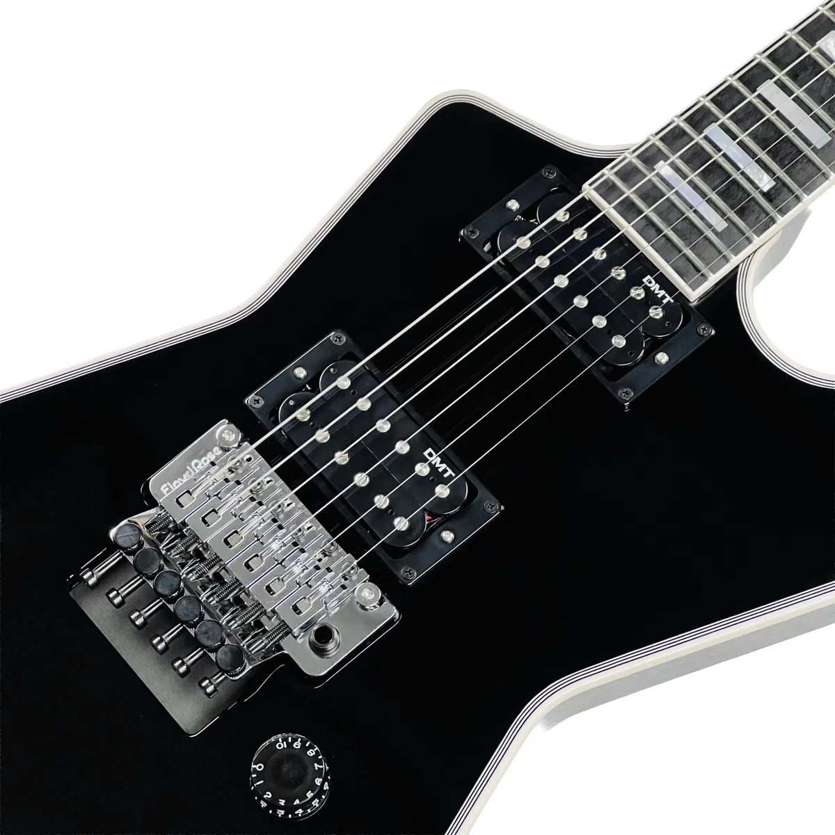 Dean USA ML Floyd Rose Block Inlay Custom - Classic Black - Gbase