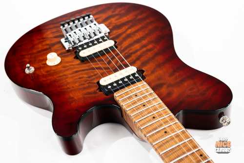 Ernie Ball Music Man Axis Roasted Amber Quilt - Gbase