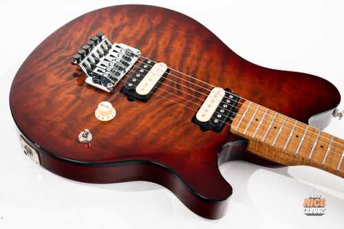 Ernie Ball Music Man Axis Roasted Amber Quilt - Gbase