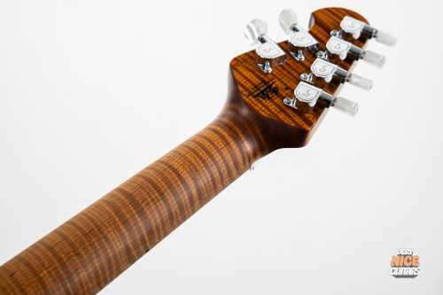 Ernie Ball Music Man Axis Roasted Amber Quilt - Gbase