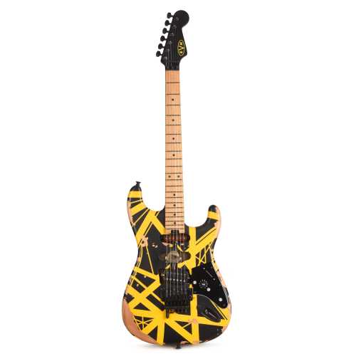 EVH Limited Edition Striped Series Frankenstein Frankie Black w