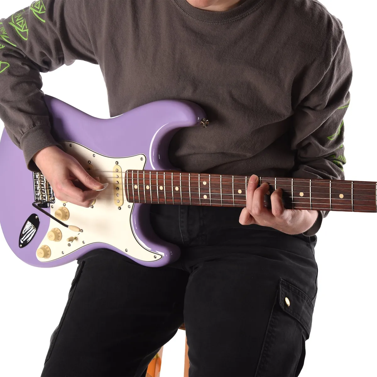 Fender 風stratocaster ストラトキャスター パープル Fender Japan ストラトキャスター2012 ST62/MH Brilliant Sparkle