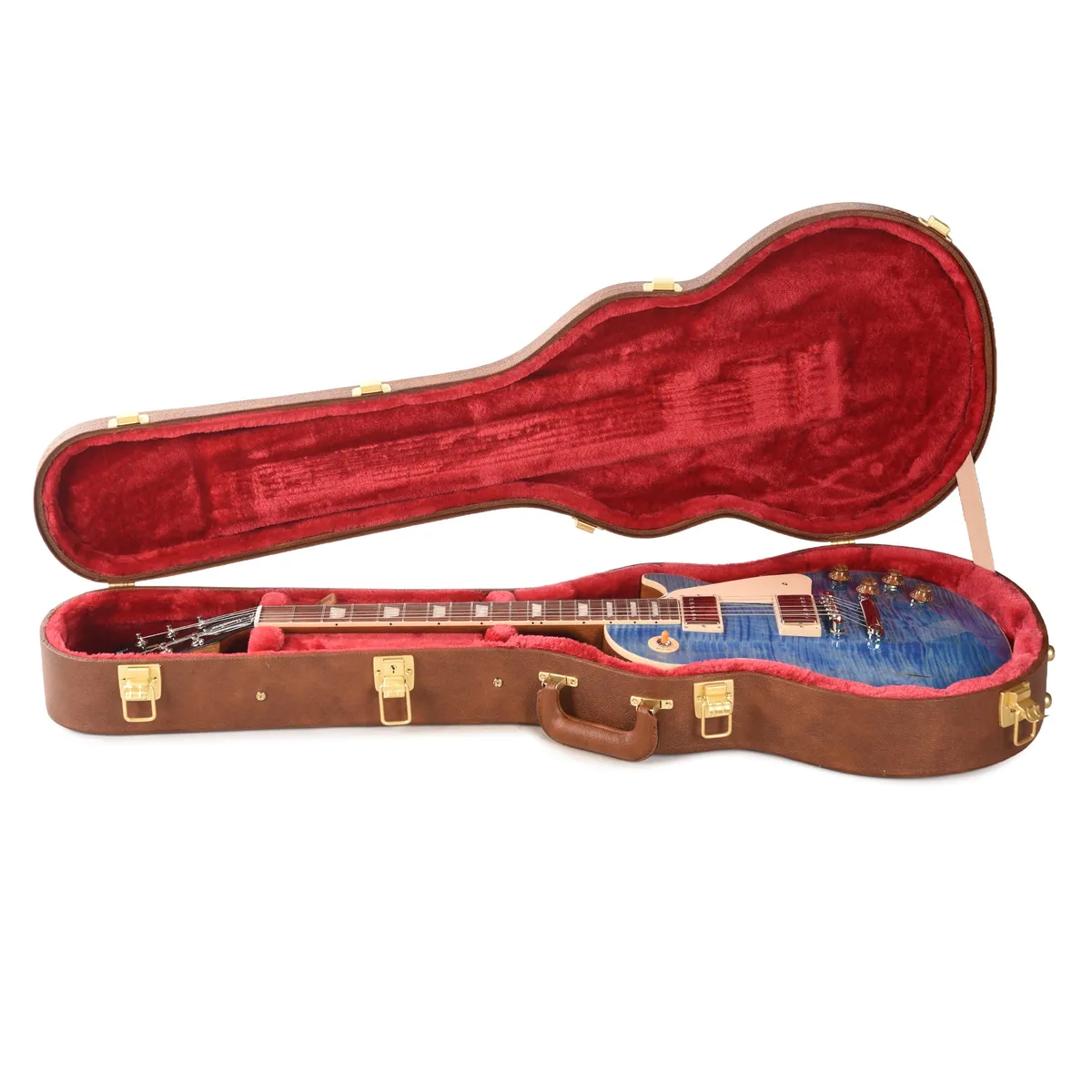 Gibson Original Les Paul Standard '50s Figured Top Ocean Blue - Gbase