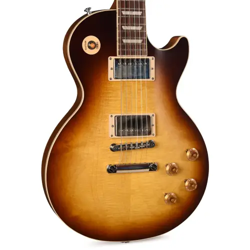tobacco sunburst color Gibson Electric Guitar Les Paul Standard '50s Faded Vintage Burst paired with a mahogany neck featuring the comfortable SlimTaper profile and traditional heel construction Flyoung Tobacco Sunburst Color 6