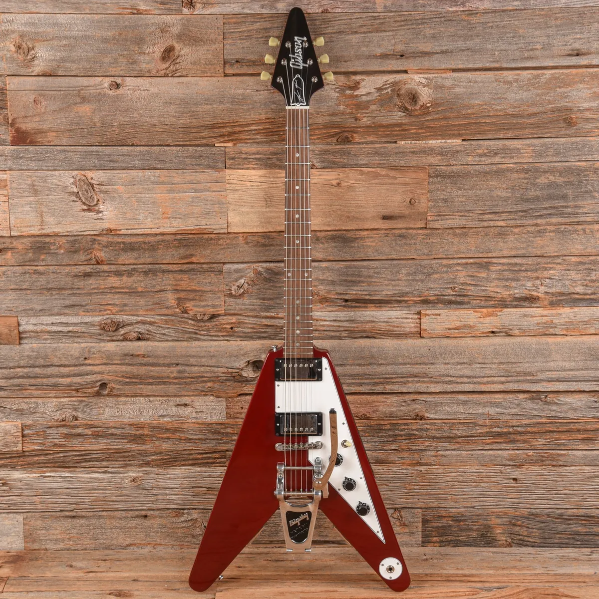 Gibson Lonnie Mack Flying V Cherry - Gbase