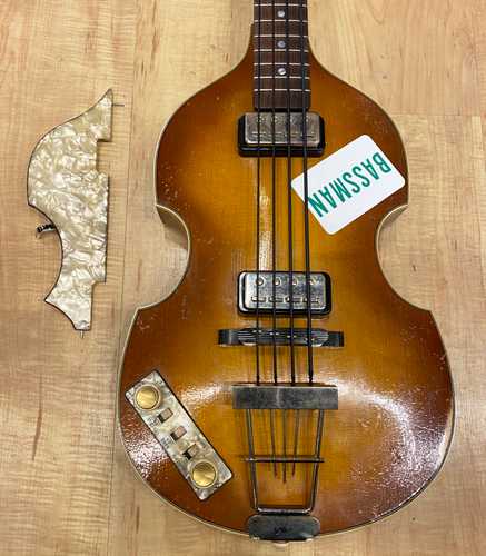 Hofner 500/1 ’63-RLC Violin Bass Rooftop Mod Lefty Vintage Finish ...