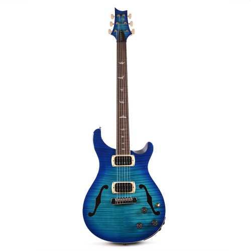 PRS SE Flat Back Hollowbody I Piezo Lake Blue - Gbase
