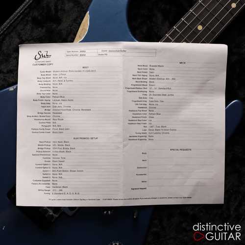 Suhr Modern Antique Custom - Pelham Blue - Gbase