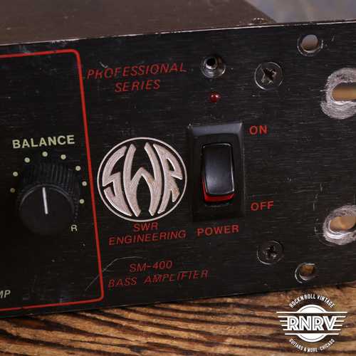 SWR Professional Series SM-400 Rack Bass Amp Head - Gbase